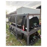 72' Skid Steer Hydraulic Tiller, 32Pcs Blade | AGT-ECSSTR073