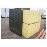 *3* Sections of Antique Metal Lockers