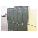*3* Sections of Antique Metal Lockers