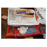 Rolling Tool Cart with Tools and Parts