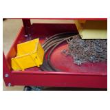 Rolling Tool Cart with Tools and Parts