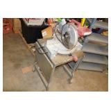 Chicago Electric 10' Miter Saw on Rolling Stand