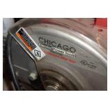Chicago Electric 10' Miter Saw on Rolling Stand