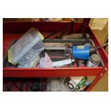Rolling Tool Cart with Tools and Parts