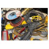 Assorted Work Lights, Flashlights and Power Splitters