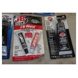 Assorted Adhesives and Chemicals