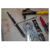Assorted Specialty Tools - Rivet Gun, Clamps, Tin Snip