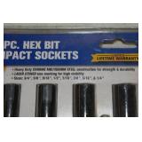 1/2' Drive Sockets - Hex Impact, Deep SAE