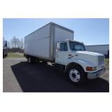 2000 International 4700 T444E 24' Box Truck with Rear Lift - 7.3L Diesel