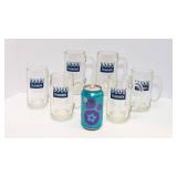 Set of 6 Vintage Hamm’s Beer Glass Mugs