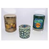 Set of Three Vintage Tins
