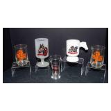 Vintage Minnesota Glassware Lot – Canterbury Downs, 1975 MN State Fair & Beer Festival Souvenir Glasses