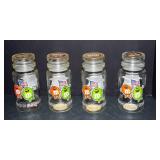 Set of 4 1984 Olympic M&M’s Glass Jars – Los Angeles Collectible Candy Containers