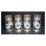 Set of 4 1984 Olympic M&M’s Glass Jars – Los Angeles Collectible Candy Containers