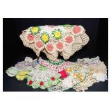 Variety of Crocheted Doilies