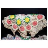 Variety of Crocheted Doilies