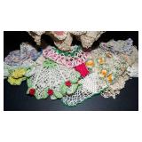 Variety of Crocheted Doilies