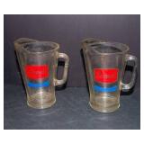 Set of 2 Vintage Schmidt Beer Glass Pitchers – Heavy Barware Collectibles