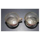 Set of 2 Vintage Schmidt Beer Glass Pitchers – Heavy Barware Collectibles