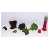 Set of 4 Vintage Avon Cologne Decanters – Figural Glass Collectibles