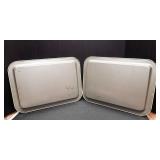 Set of 2 Vintage 1960s Kids TV Dinner Trays – Animal Watching TV Design