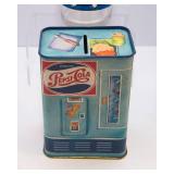 Pepsi-Cola Glassware Lot + Hallmark Pepsi Piggy Bank Collectibles