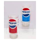 Pepsi-Cola Glassware Lot + Hallmark Pepsi Piggy Bank Collectibles