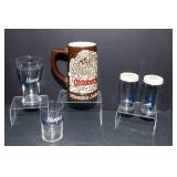 Assorted Hamm’s Beer Collectibles Lot – Salt Shakers, Oktoberfest Stein & Glasses