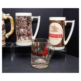 Budweiser Drinking Ware Lot – Mugs, Stein, Goblet & Salt & Pepper Set w/ Box
