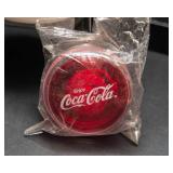 Coca-Cola Collectibles Lot – Plush Wolf & Polar Bear, Santa Mug, Glassware & Yo-Yo