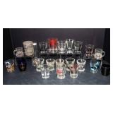 Large Assorted Shot Glass Collection – Travel Souvenirs, Novelty & Plain Styles