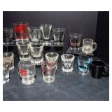 Large Assorted Shot Glass Collection – Travel Souvenirs, Novelty & Plain Styles