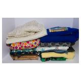 Vintage Fabric Scraps Lot – Assorted Small Pieces