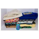 Vintage Fabric Scraps Lot – Assorted Small Pieces