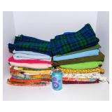 Vintage Fabric Scraps Lot – Assorted Small Pieces & Fun Patterns