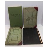 Set of 4 Vintage Record Books – “Records,” “DE Ledger,” Cash Book & Blank Ledger