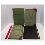 Set of 4 Vintage Record Books – “Records,” “DE Ledger,” Cash Book & Blank Ledger