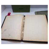 Set of 4 Vintage Record Books – “Records,” “DE Ledger,” Cash Book & Blank Ledger