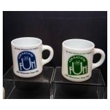 Set of 4 Minnesota State Fair Milk Glass Mugs – 1976 & 1980 Souvenirs