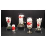 Set of 5 Grain Belt Beer Glasses – Vintage Barware Collection