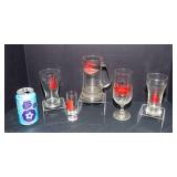 Set of 5 Grain Belt Beer Glasses – Vintage Barware Collection
