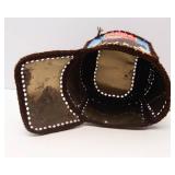 Hand-Crocheted Schmidt Beer Can Hat – Upcycled Vintage Barware Folk Art