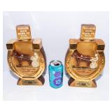 Dan Patch Days Collectible Lot – Glass, 1974 Pin & Kentucky Straight Bourbon Decanters