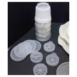 Vintage Tupperware Jel-N-Serve Jell-O Mold Set + 8 Individual Dessert Molds