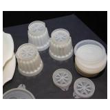 Vintage Tupperware Jel-N-Serve Jell-O Mold Set + 8 Individual Dessert Molds