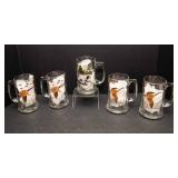 Set of 5 Wildlife Beer Mugs – 4 Geese & 1 Hunting Dog Barware
