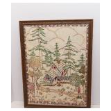 Hand-Embroidered Wall Art - 16" x 21"