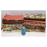 Large Lot Vintage Upholstery Fabric – Coordinated Pieces, Many ~27" x 25"
