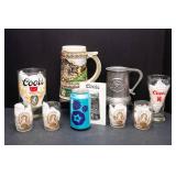 Assorted Coors Beer Glassware Lot – Vintage Barware Collection