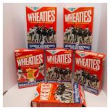 Wheaties “Twin World Champions” Cereal Boxes – 1987 (5) & 1991 (1)